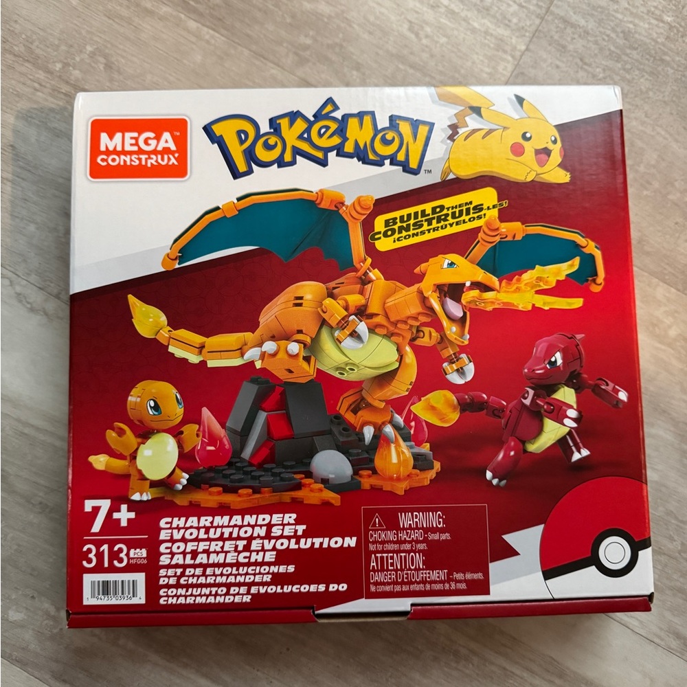Mega Construx POKEMON Charmander Evolution set